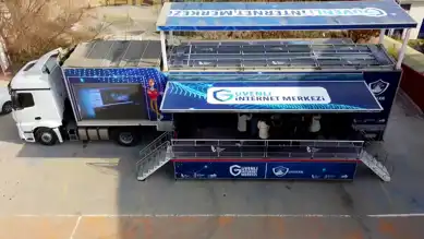 81 Bin Öğrenciye Ulaşan Güvenli İnternet Tırı