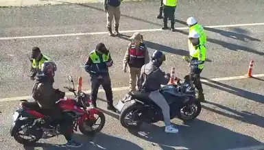 Siirt'te Dronlarla Trafik Denetimi